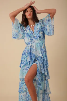 Ruffle V-Neck Dress