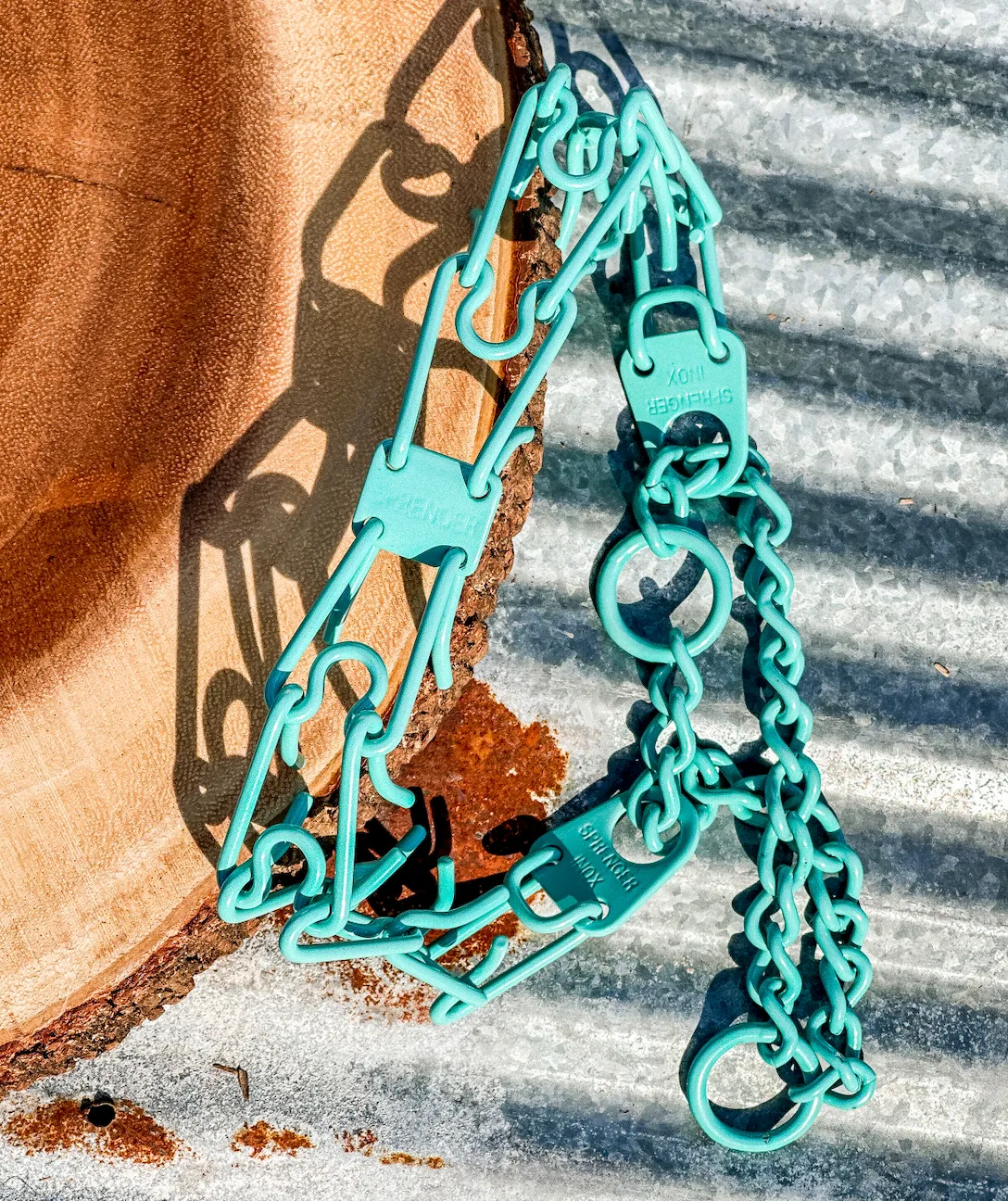 Seafoam Tiffs Custom Powder Coated Herm Sprenger Prong Collar for Dogs