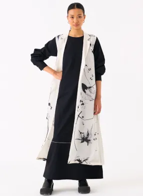 Sleeveless Back Pleat Jacket Set