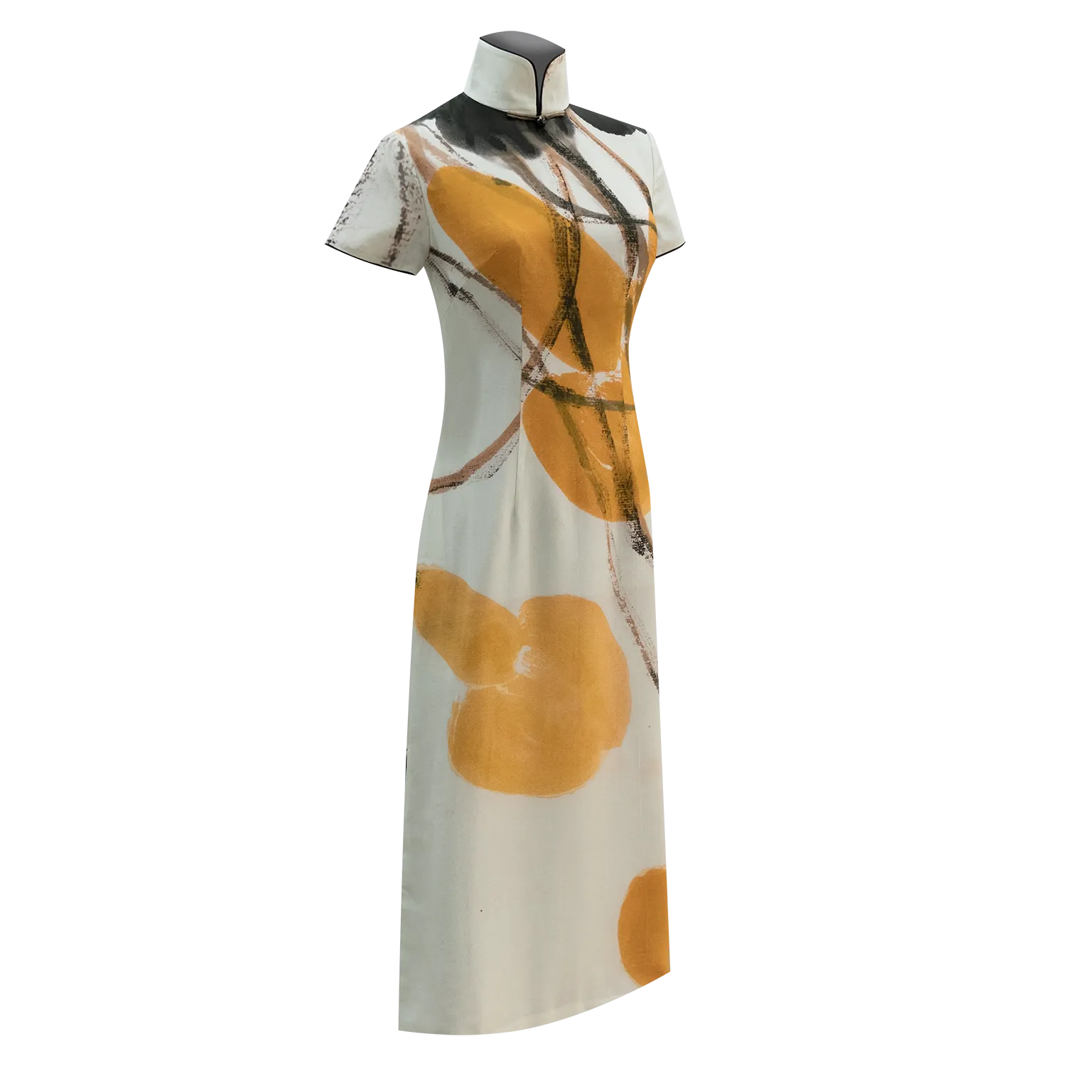 SPARKLE COLLECTION x HKMoA【GOURDS】100% Silk Cheongsam (Short Sleeve / Regular Fit) (葫蘆) (齊白石)
