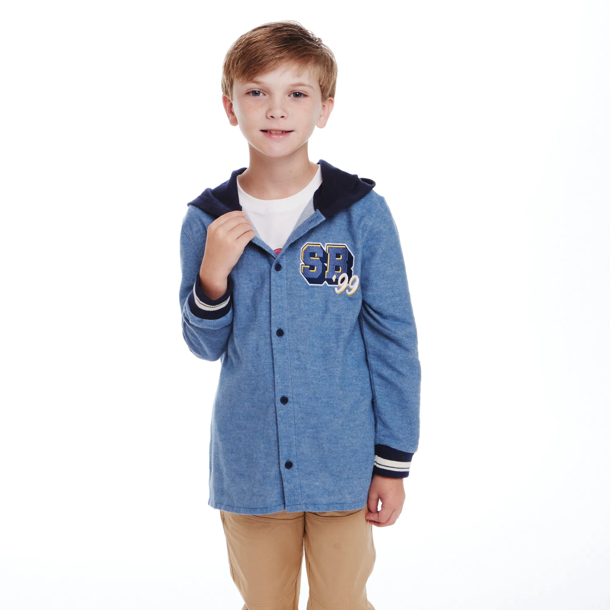 SpongeBob SquarePants™ x Andy & Evan® | Kids Oxford Hoodie Shacket