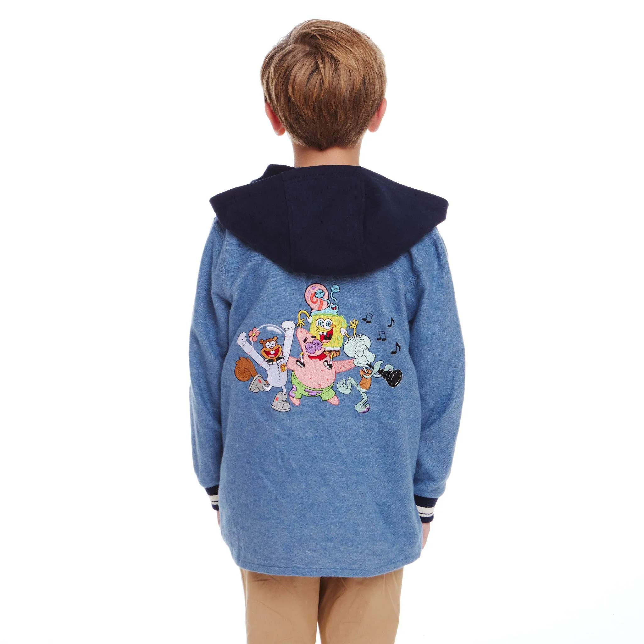 SpongeBob SquarePants™ x Andy & Evan® | Kids Oxford Hoodie Shacket