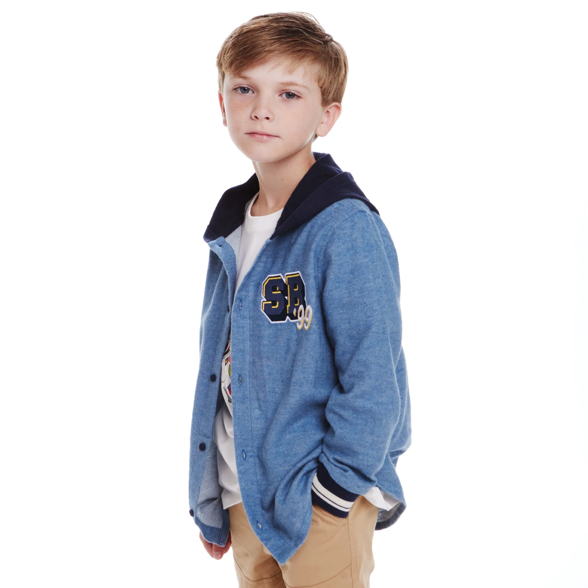 SpongeBob SquarePants™ x Andy & Evan® | Kids Oxford Hoodie Shacket