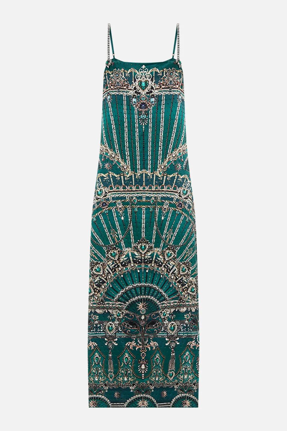 SQUARE NECK MIDI DRESS A VENICE VEIL