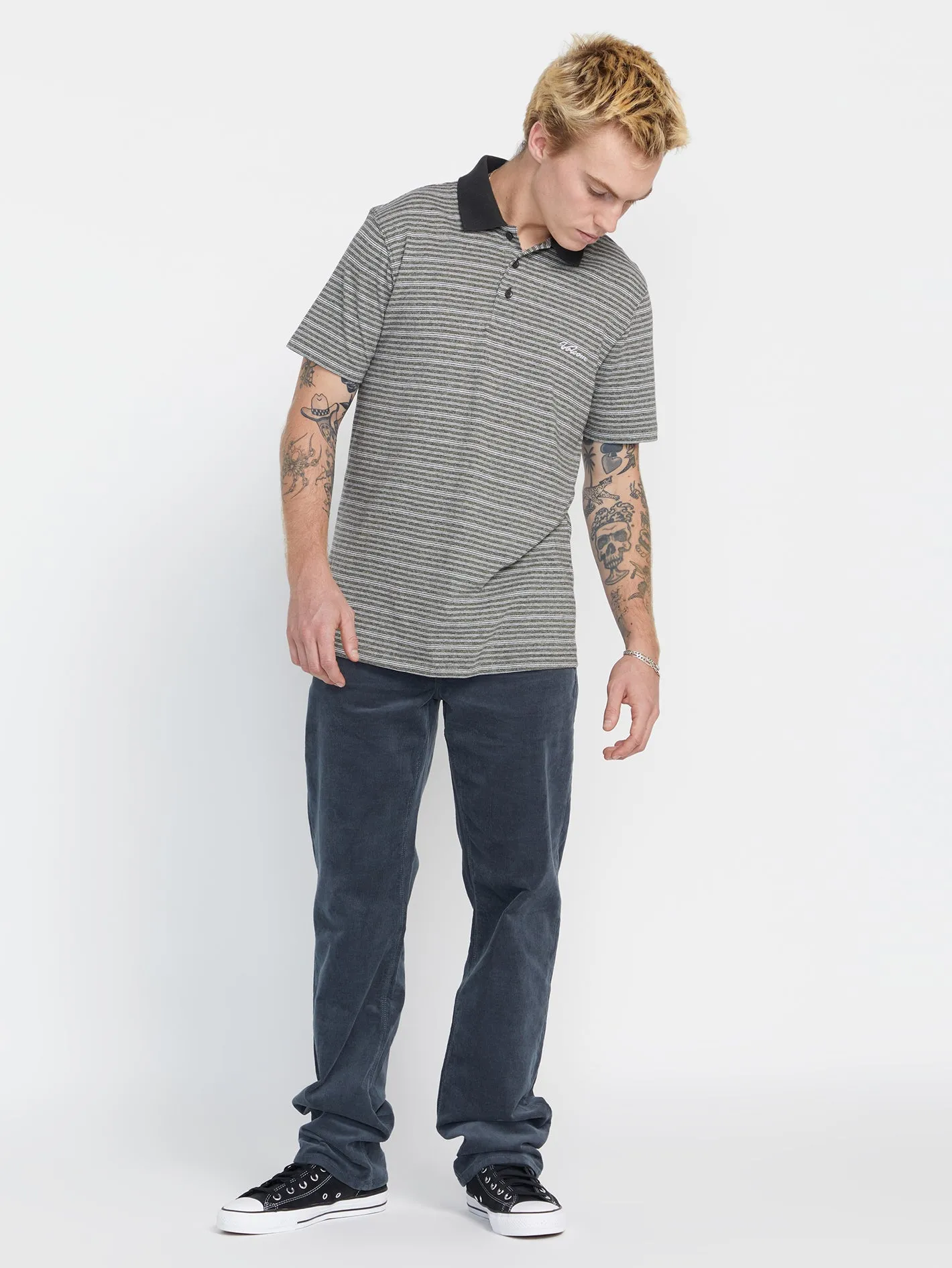 Static Stone Polo Short Sleeve Shirt - Stealth