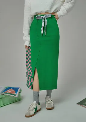 Stop The Rewind Slit Long Skirt