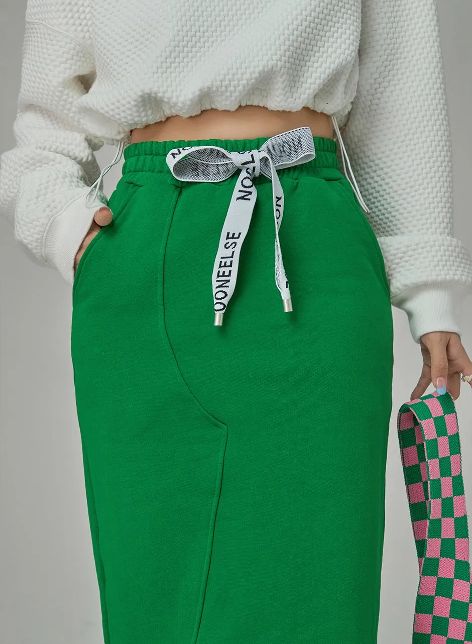 Stop The Rewind Slit Long Skirt