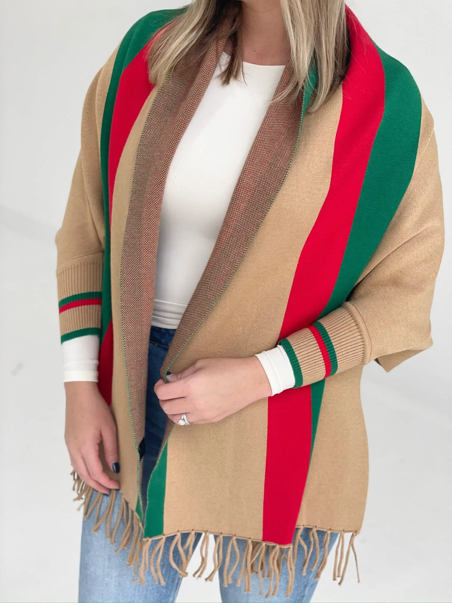 Tassel Shawl Poncho