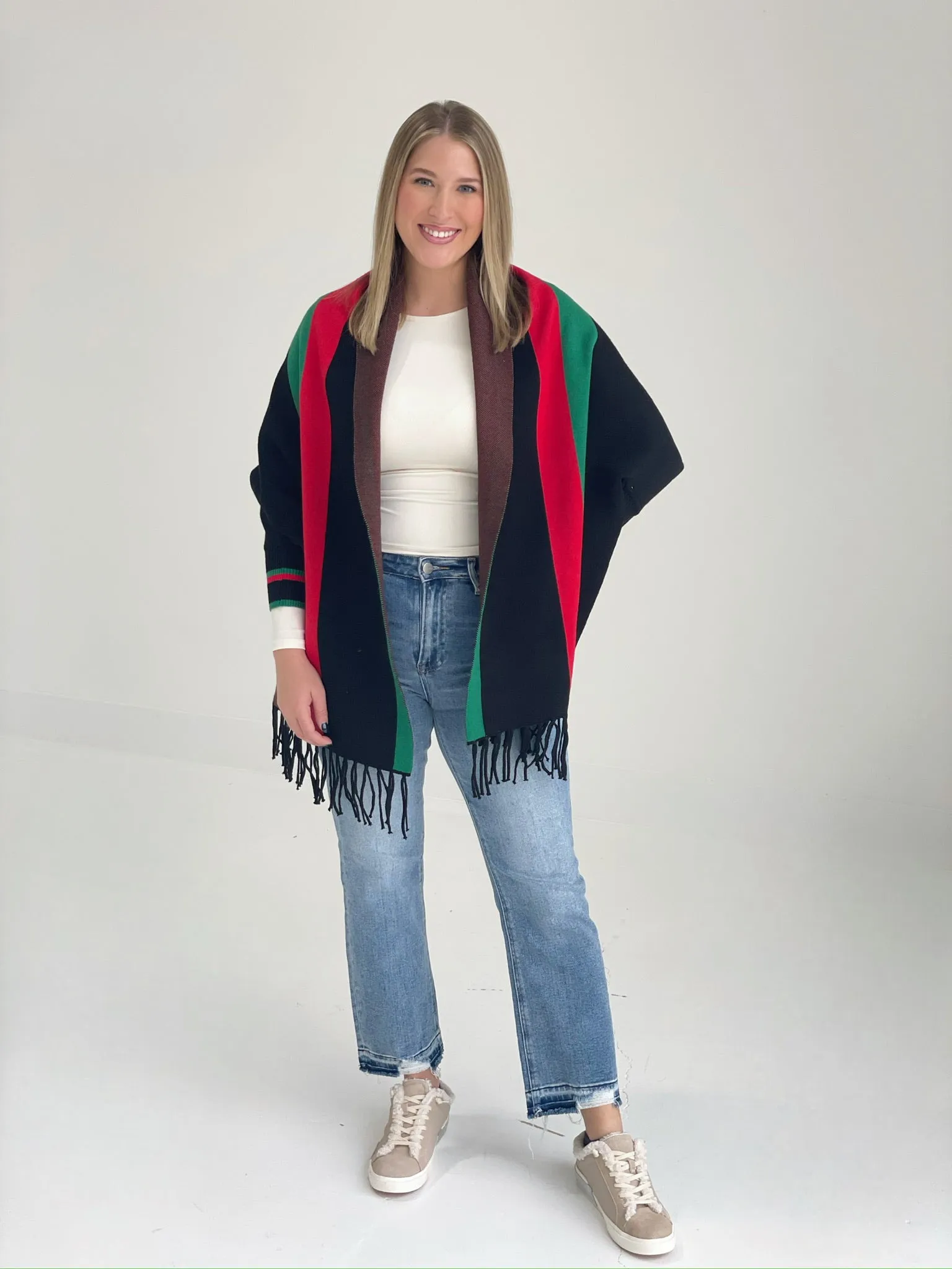 Tassel Shawl Poncho