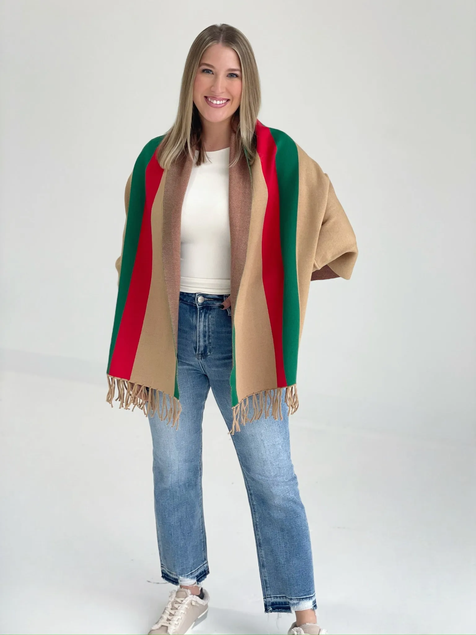Tassel Shawl Poncho