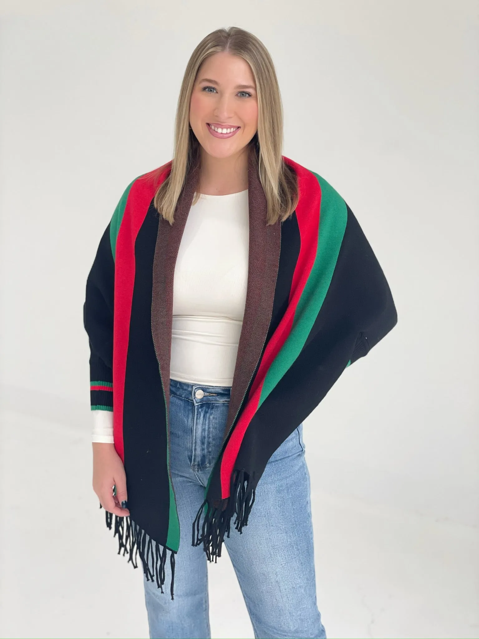 Tassel Shawl Poncho