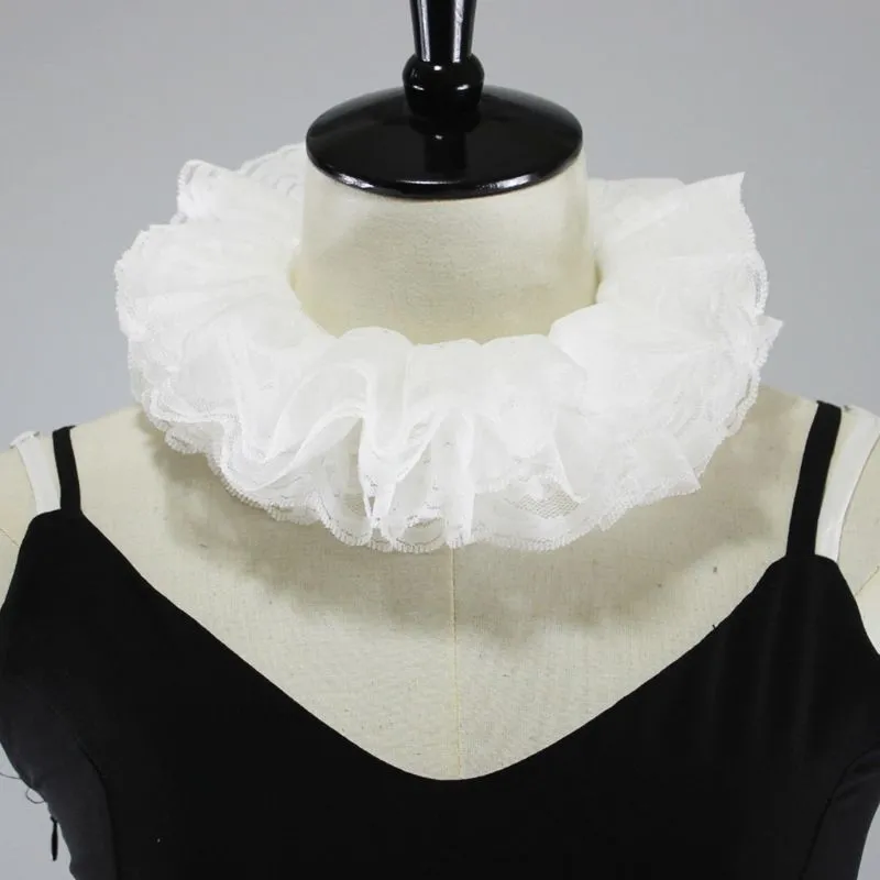 TEEK - Vintage Vickie Ruffled Stand Fake Collar