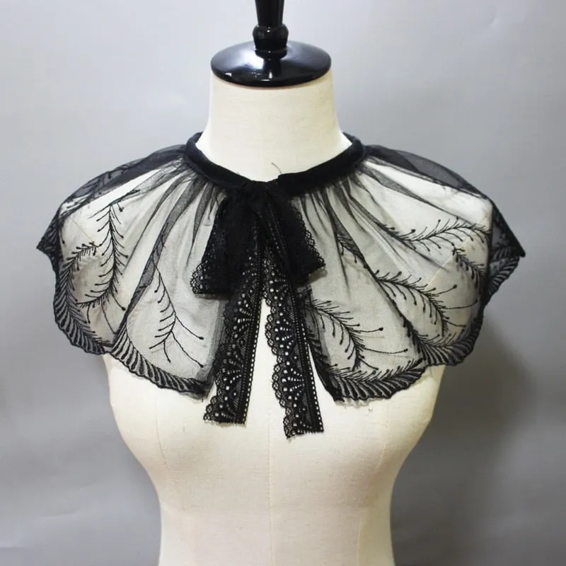 TEEK - Vintage Vickie Ruffled Stand Fake Collar