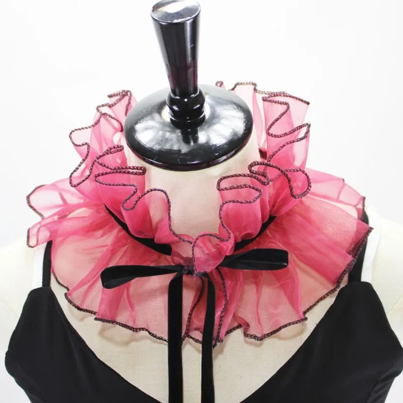 TEEK - Vintage Vickie Ruffled Stand Fake Collar