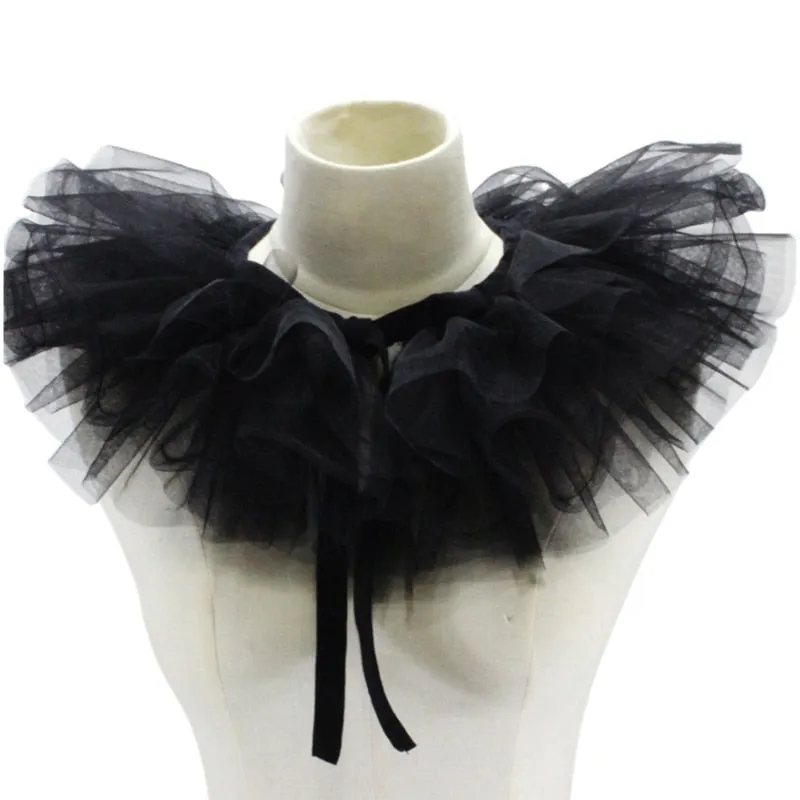 TEEK - Vintage Vickie Ruffled Stand Fake Collar