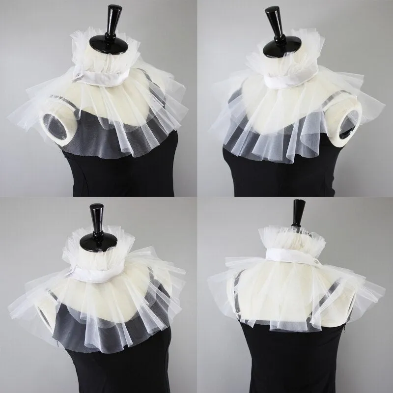 TEEK - Vintage Vickie Ruffled Stand Fake Collar