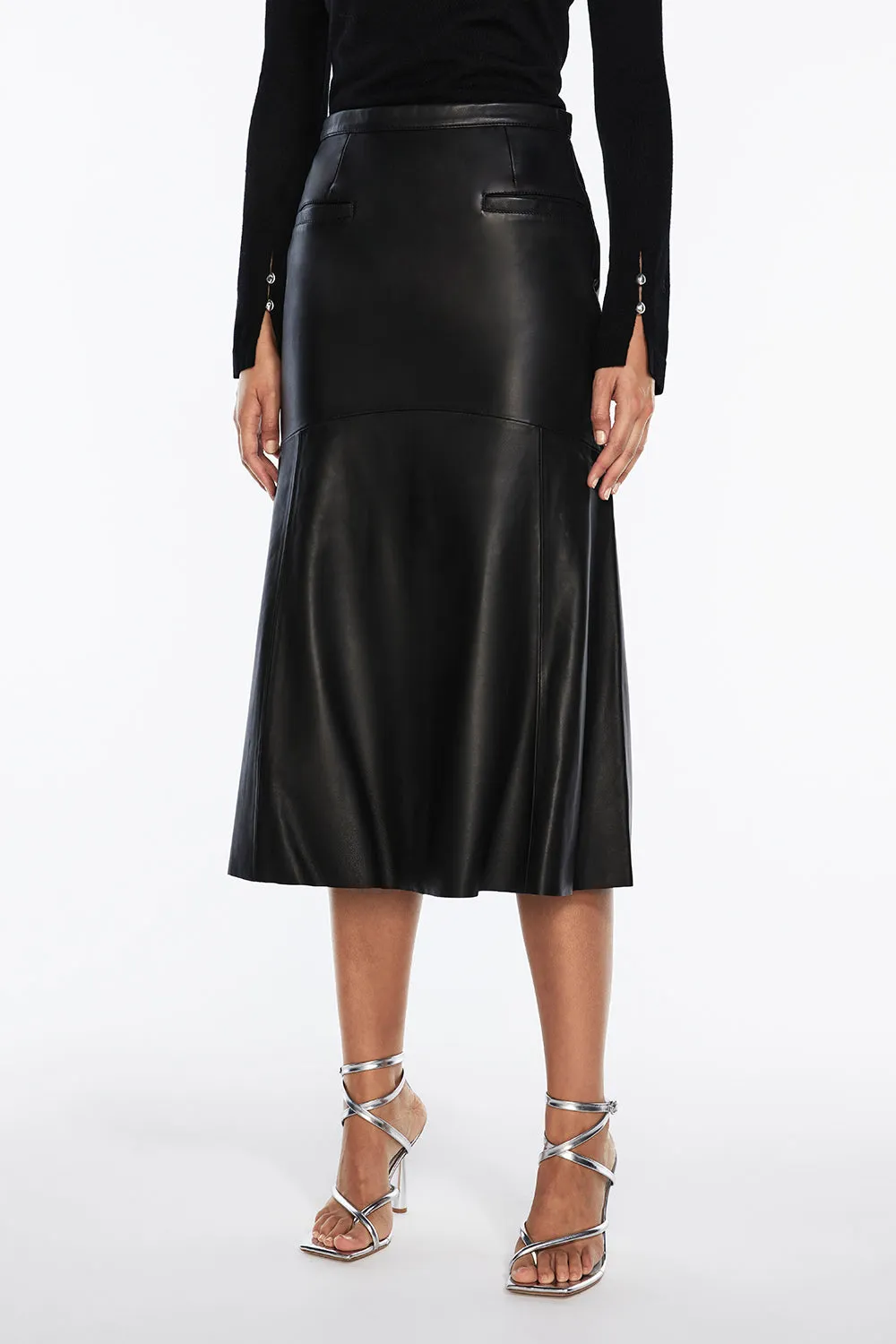 The Fearless Leather Midi Skirt