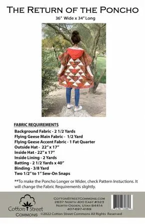 The Return of the Poncho Pattern