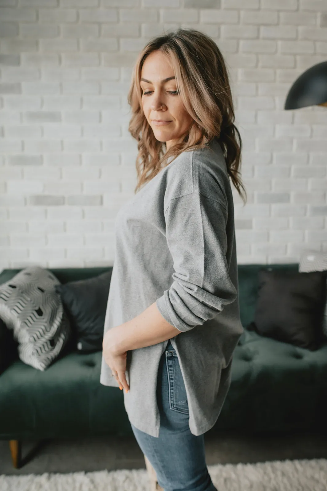 The Sunday Tee by Le Bon Shoppe - Heather Grey