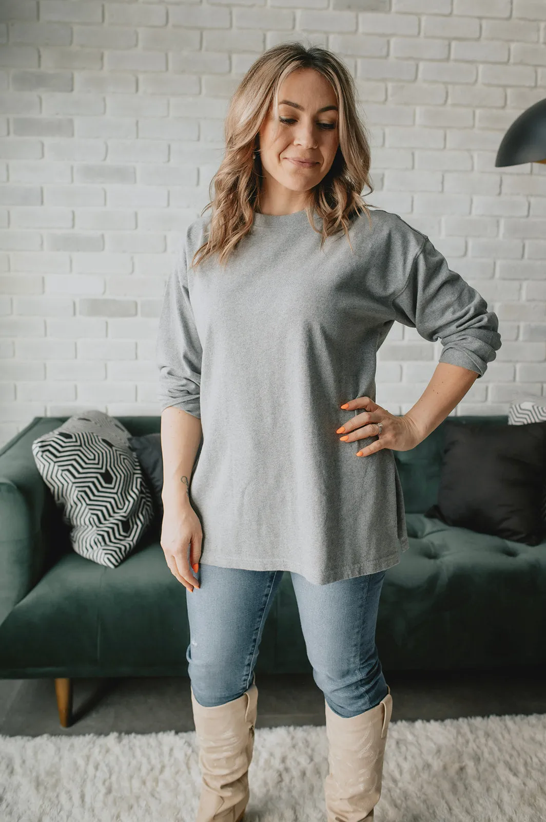 The Sunday Tee by Le Bon Shoppe - Heather Grey