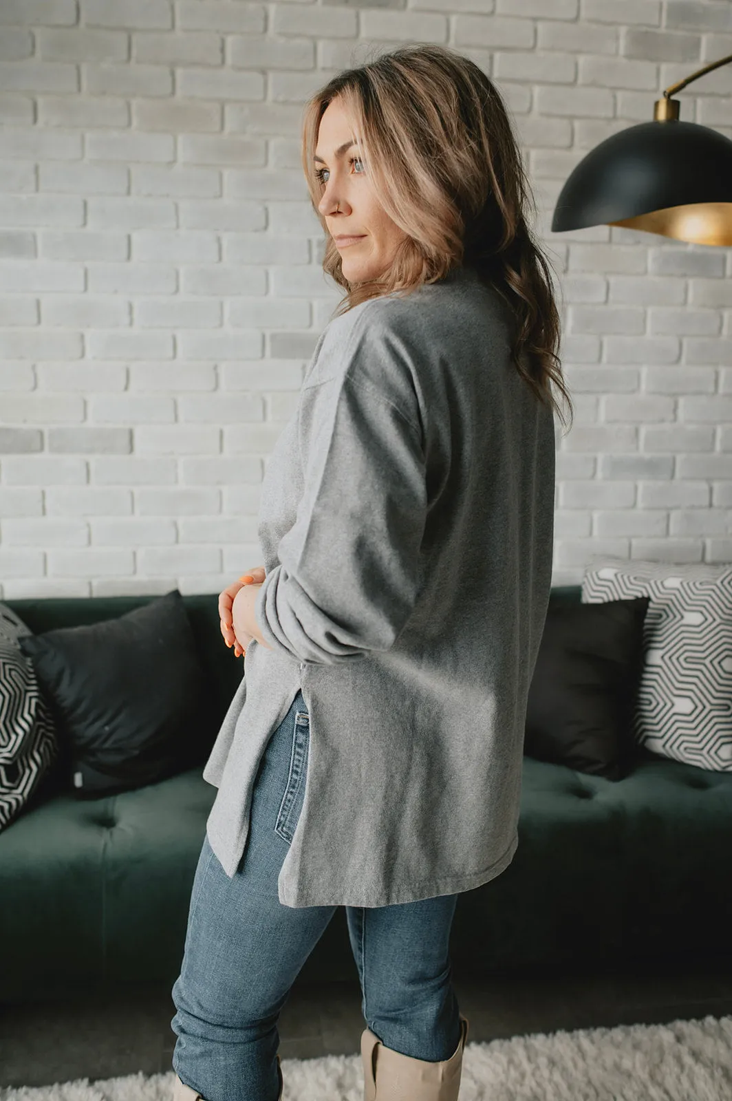 The Sunday Tee by Le Bon Shoppe - Heather Grey