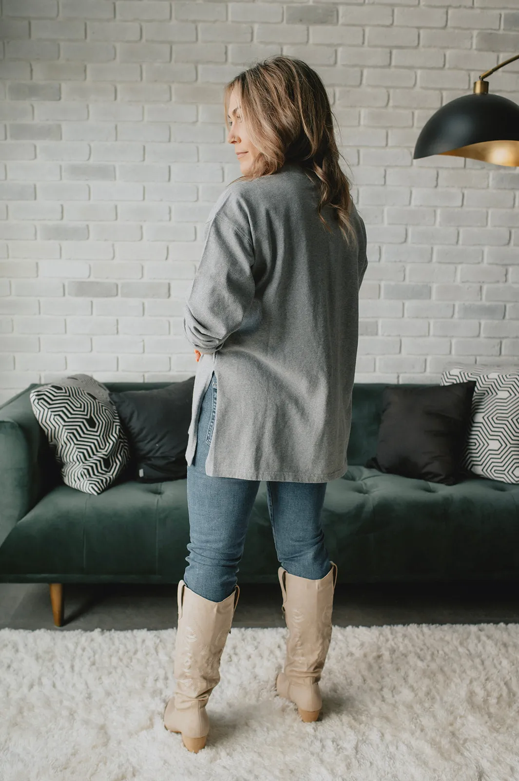 The Sunday Tee by Le Bon Shoppe - Heather Grey