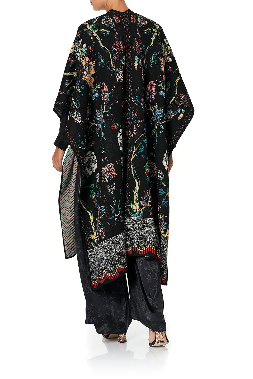 THROW OVER PONCHO HAUTE PROVINCIAL