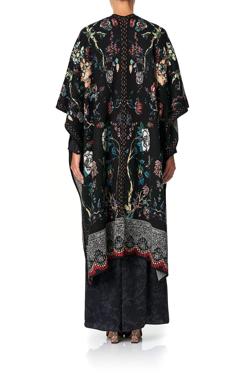 THROW OVER PONCHO HAUTE PROVINCIAL