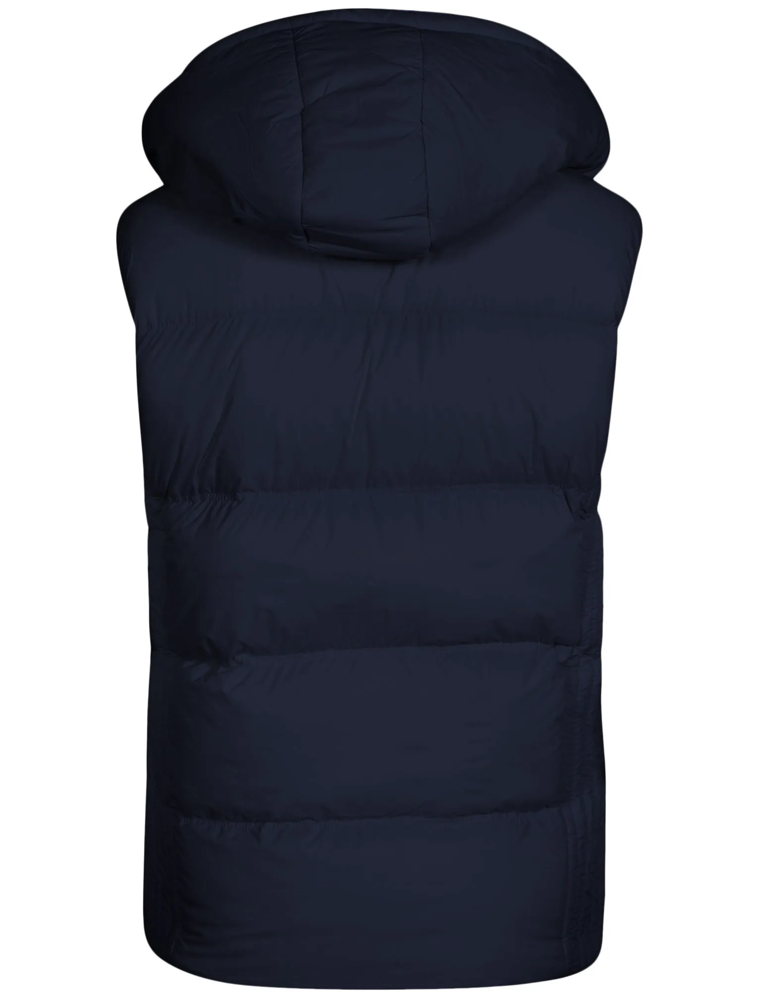 Tokyo Laundry navy blue fur hood gilet