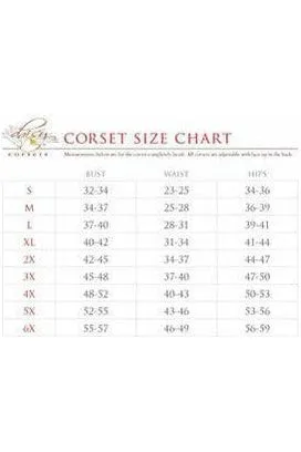 Top Drawer 6 PC Royal Red Queen Corset Costume