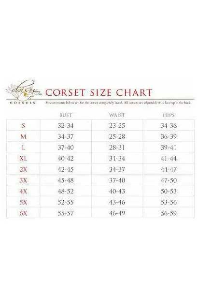 Top Drawer Faux Leather Steel Boned Corset
