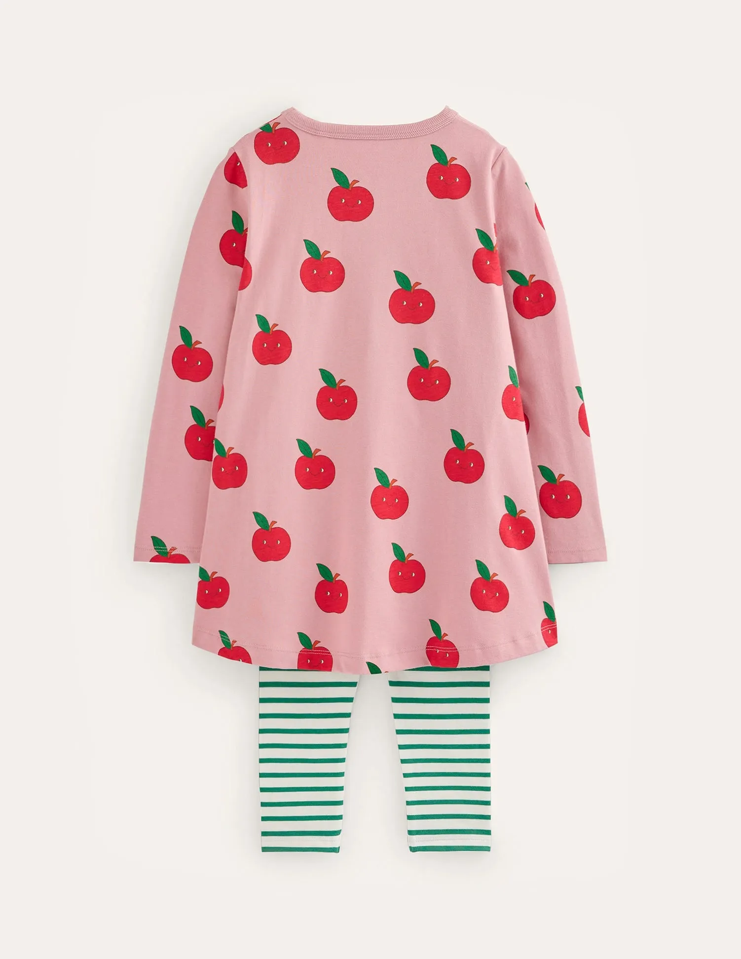 Tunic and Leggings Set-Almond Pink Apples