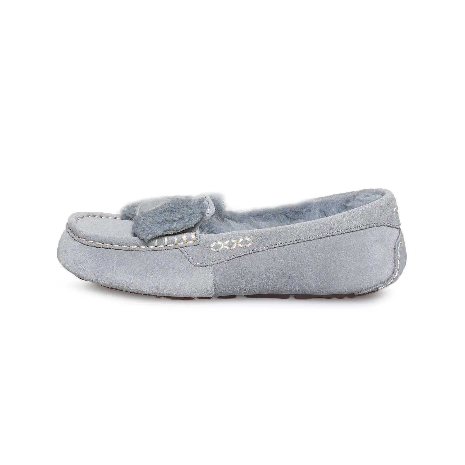 UGG Ansley Fur Bow Geyser Slippers