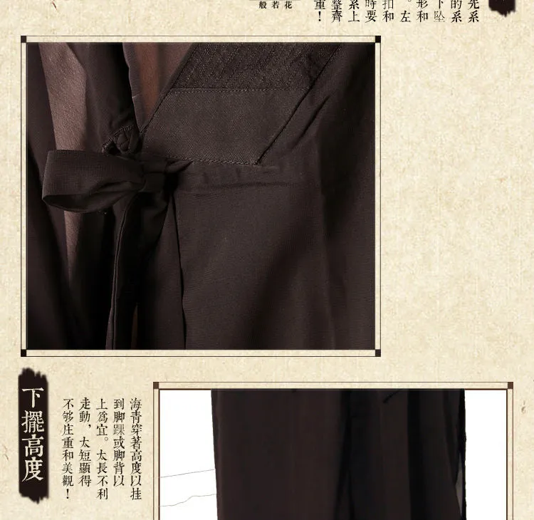 Unisex Shaolin Temple Zen Buddhist Robe for monk, meditation