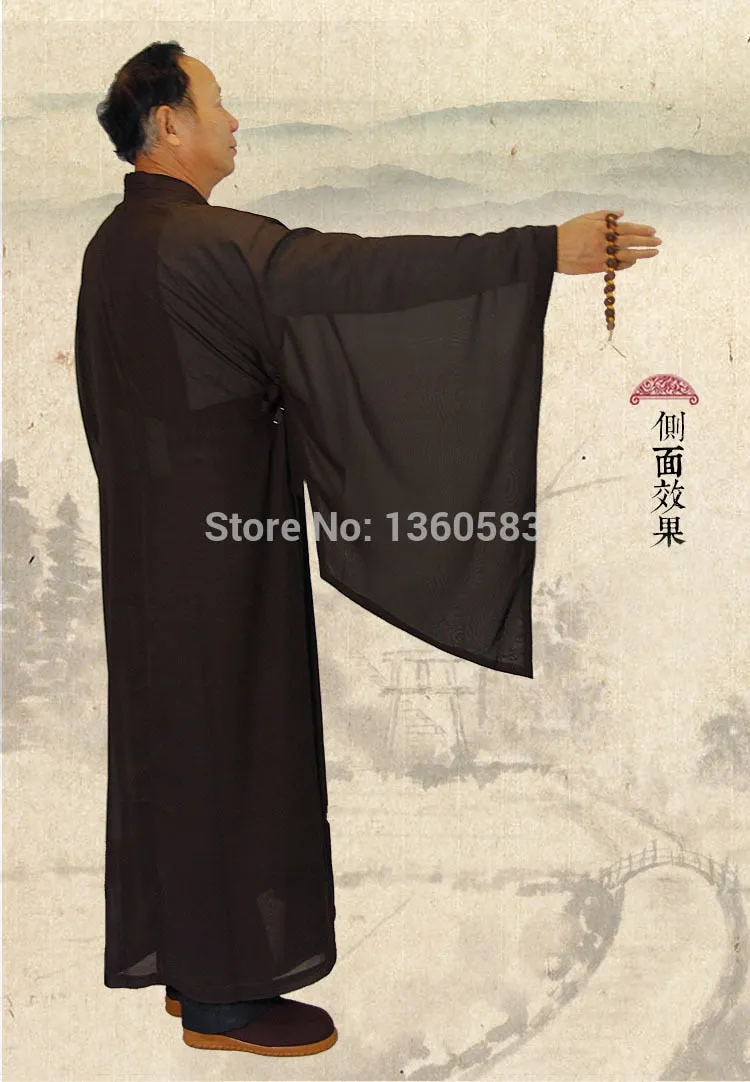 Unisex Shaolin Temple Zen Buddhist Robe for monk, meditation