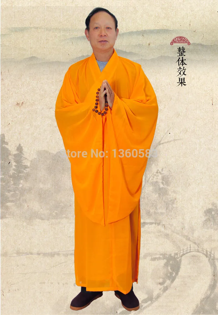 Unisex Shaolin Temple Zen Buddhist Robe for monk, meditation