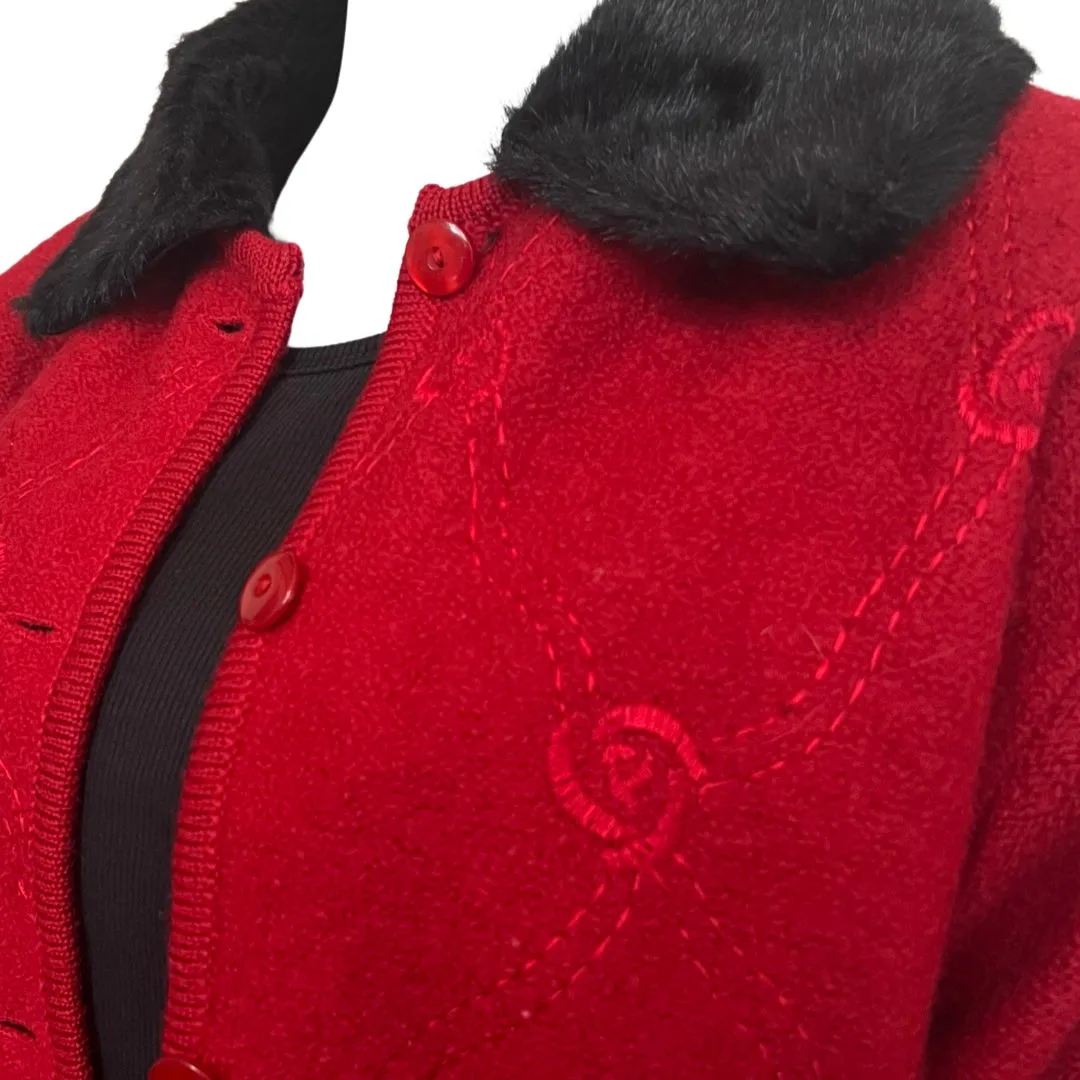 Vintage 1960s Red Wool Jacket