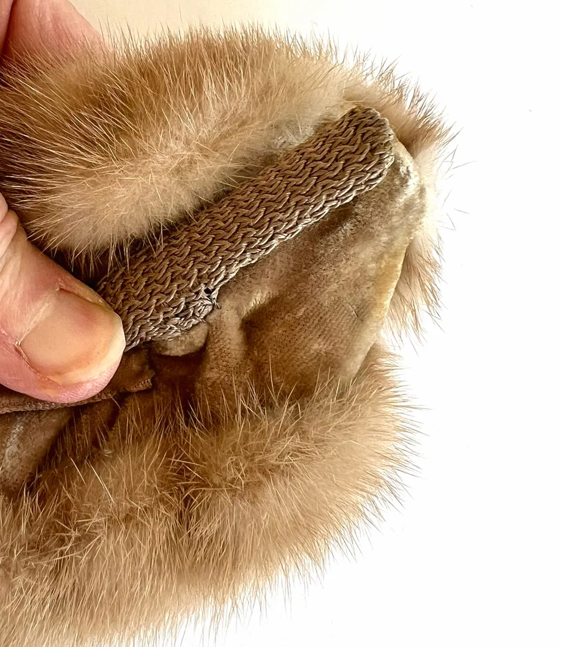 Vintage Mink Collar Palomino Small Fur Stole Clips Women's Girl's Little Princess VFG