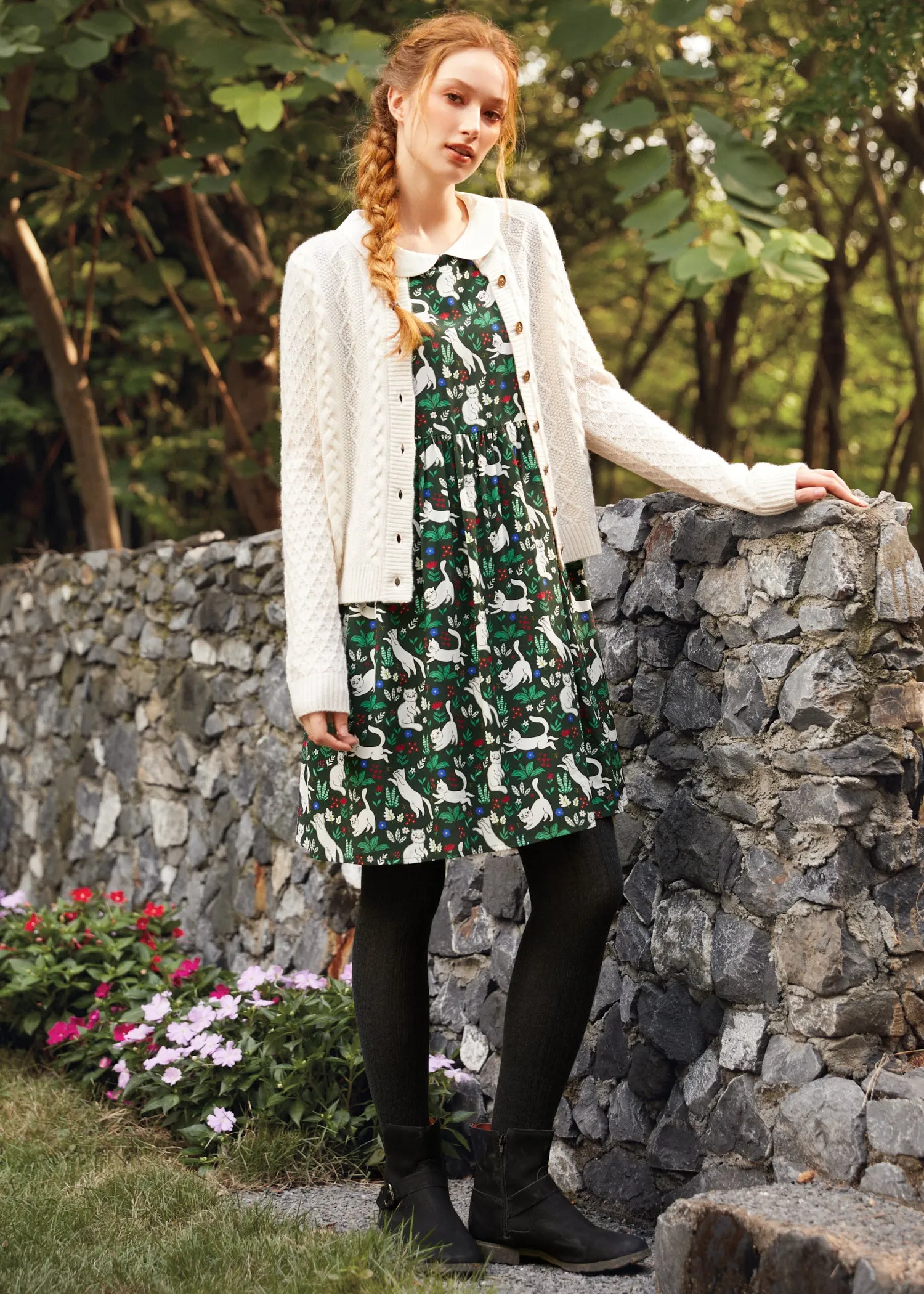 Whimsy & Wonder Collar Empire Dress