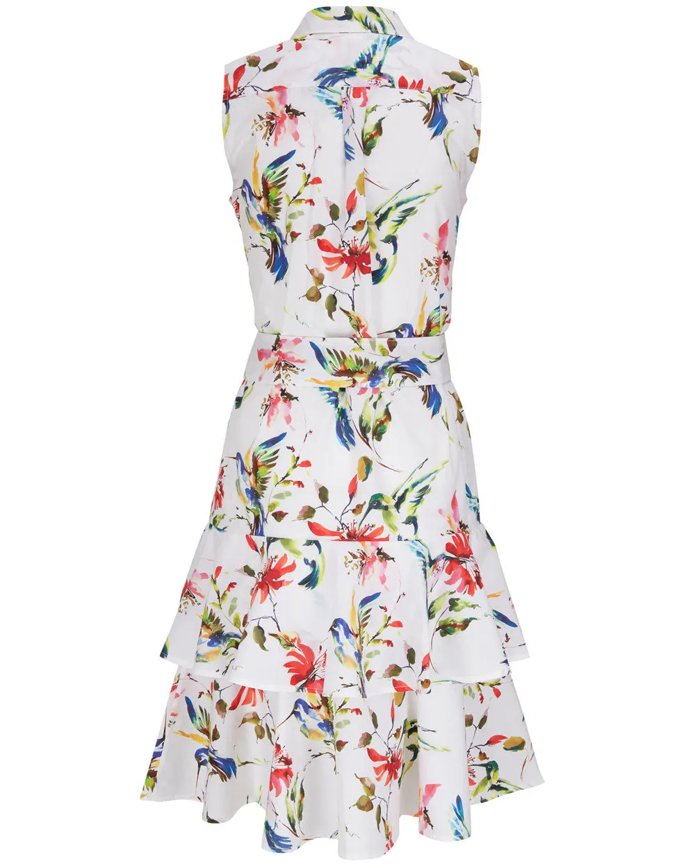 White Floral Naxa Dress