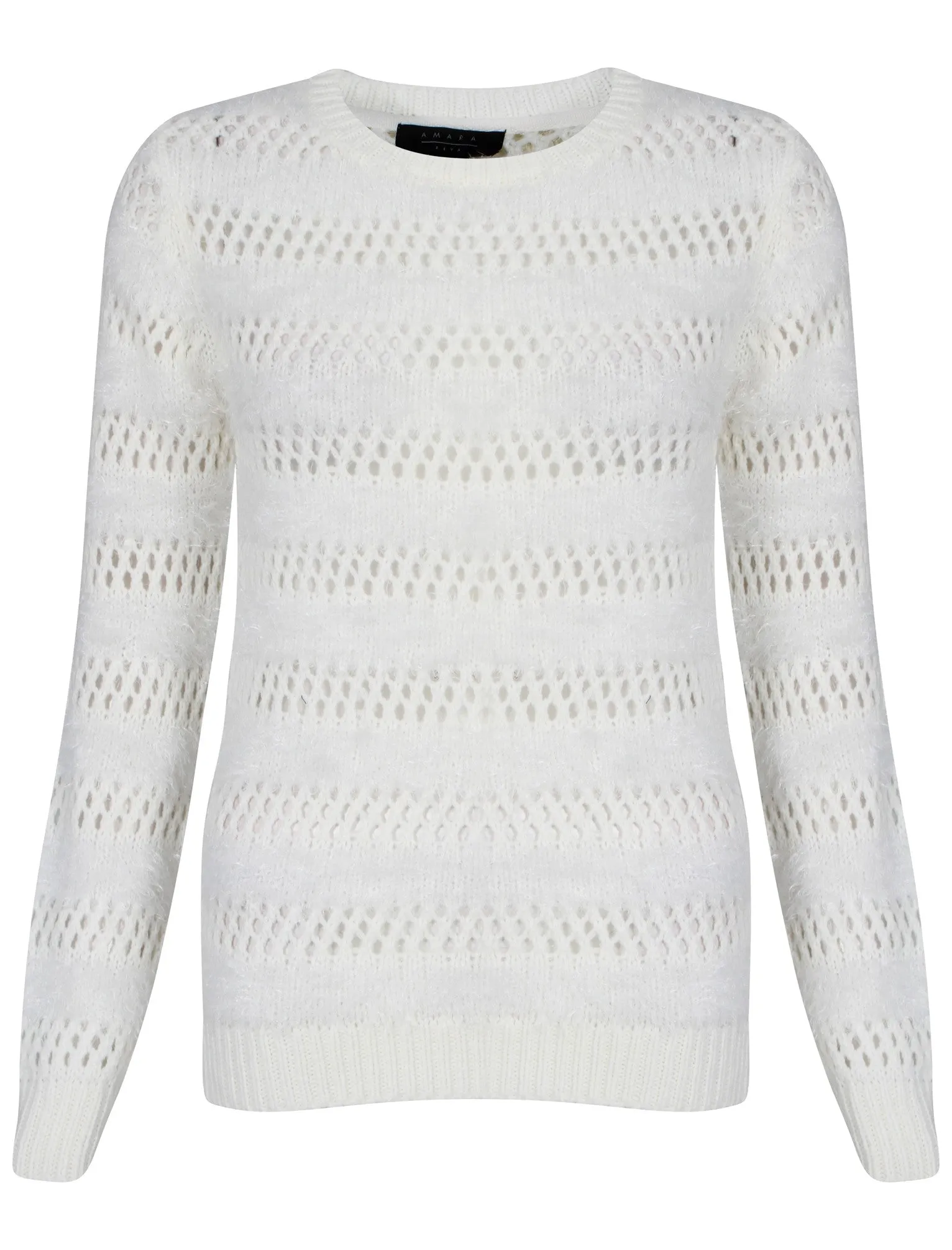 Women's Amara Reya Ophrys Fly  Cream Crew Neck Jumper