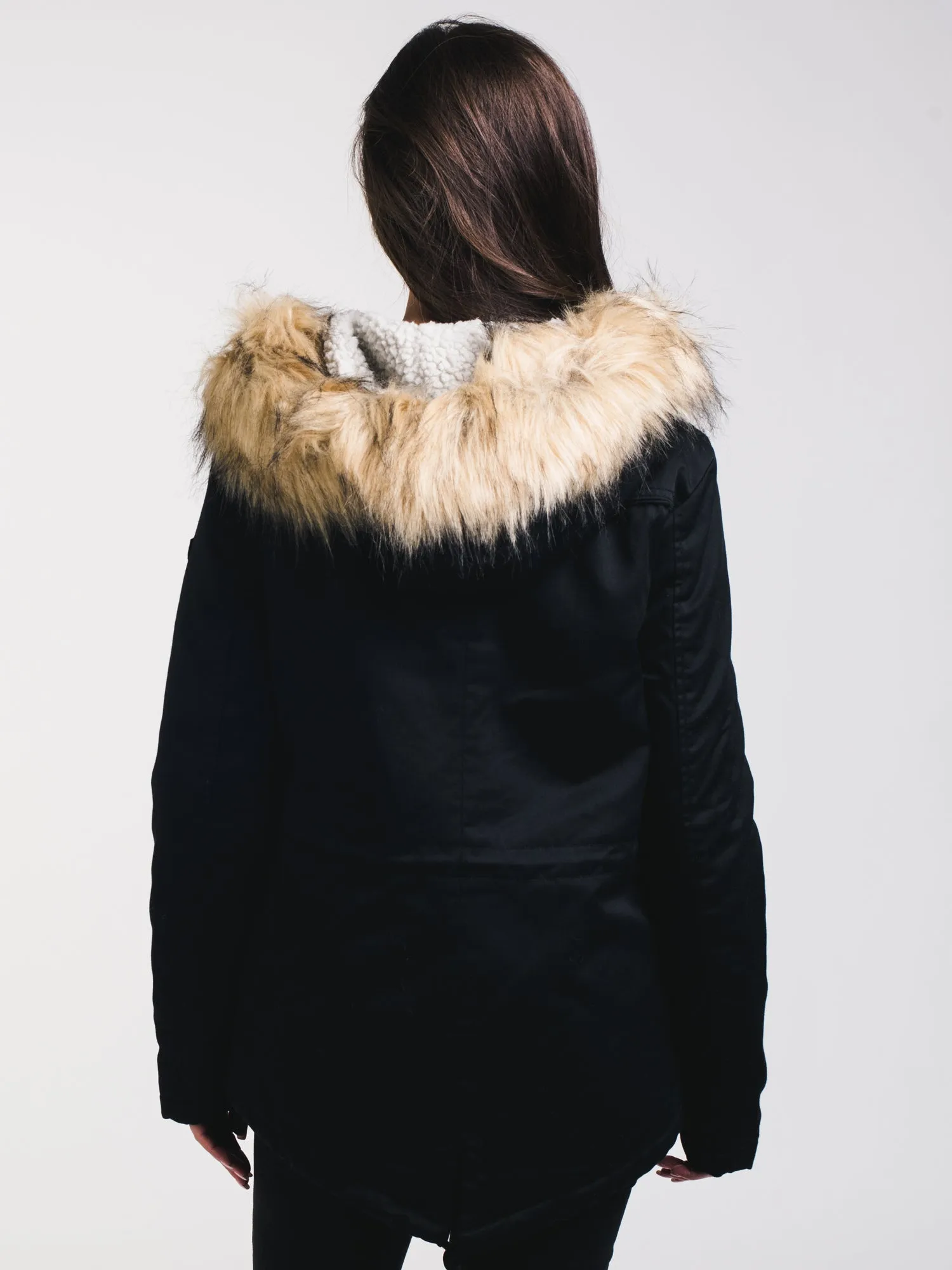 WOMENS KATE PARKA - BLACK - CLEARANCE