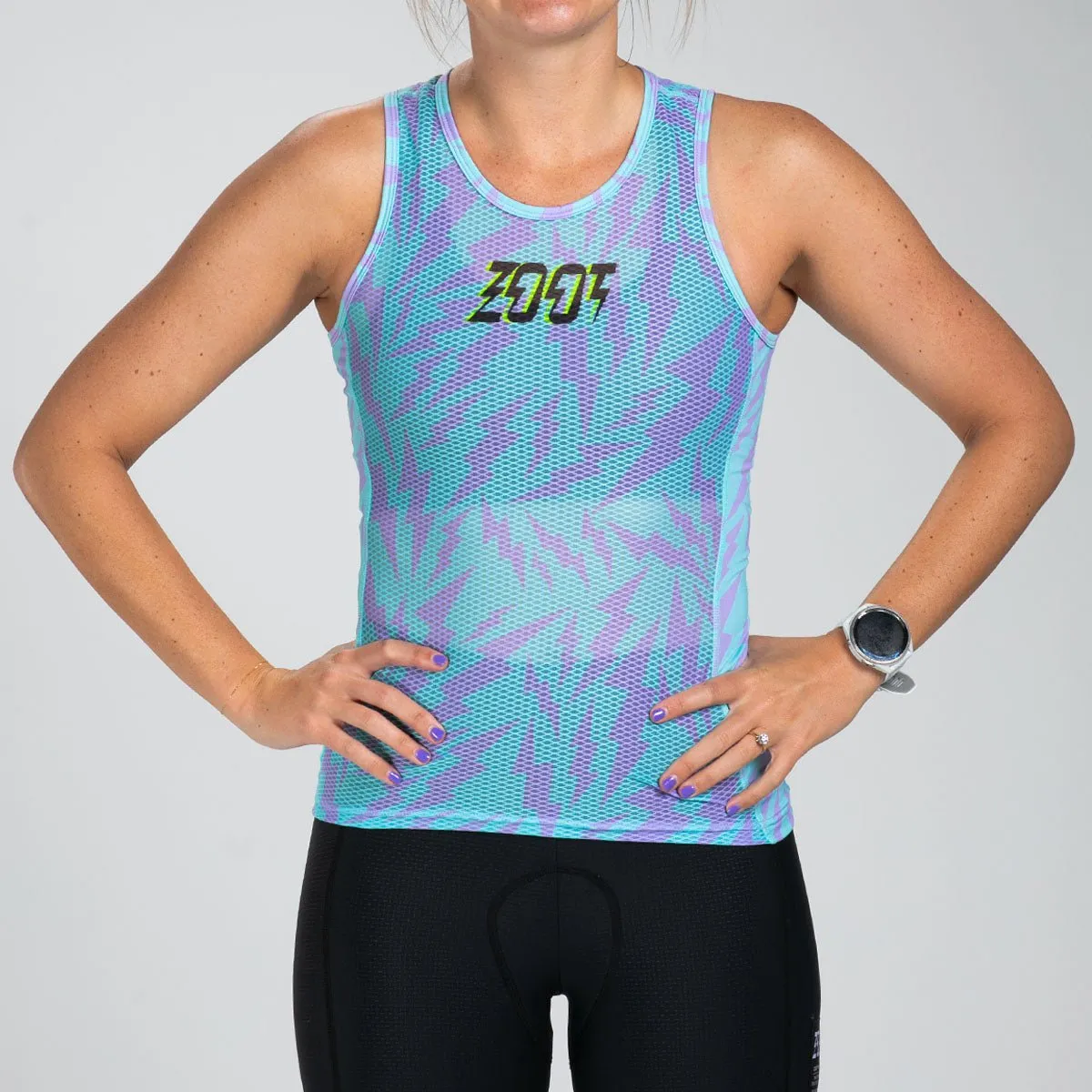 Women's Ltd Cycle Base Layer - Electric