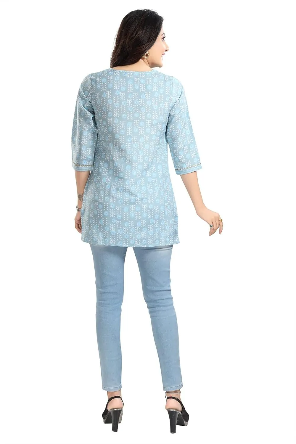 Women's Rayon Short Kurti Tunic Top