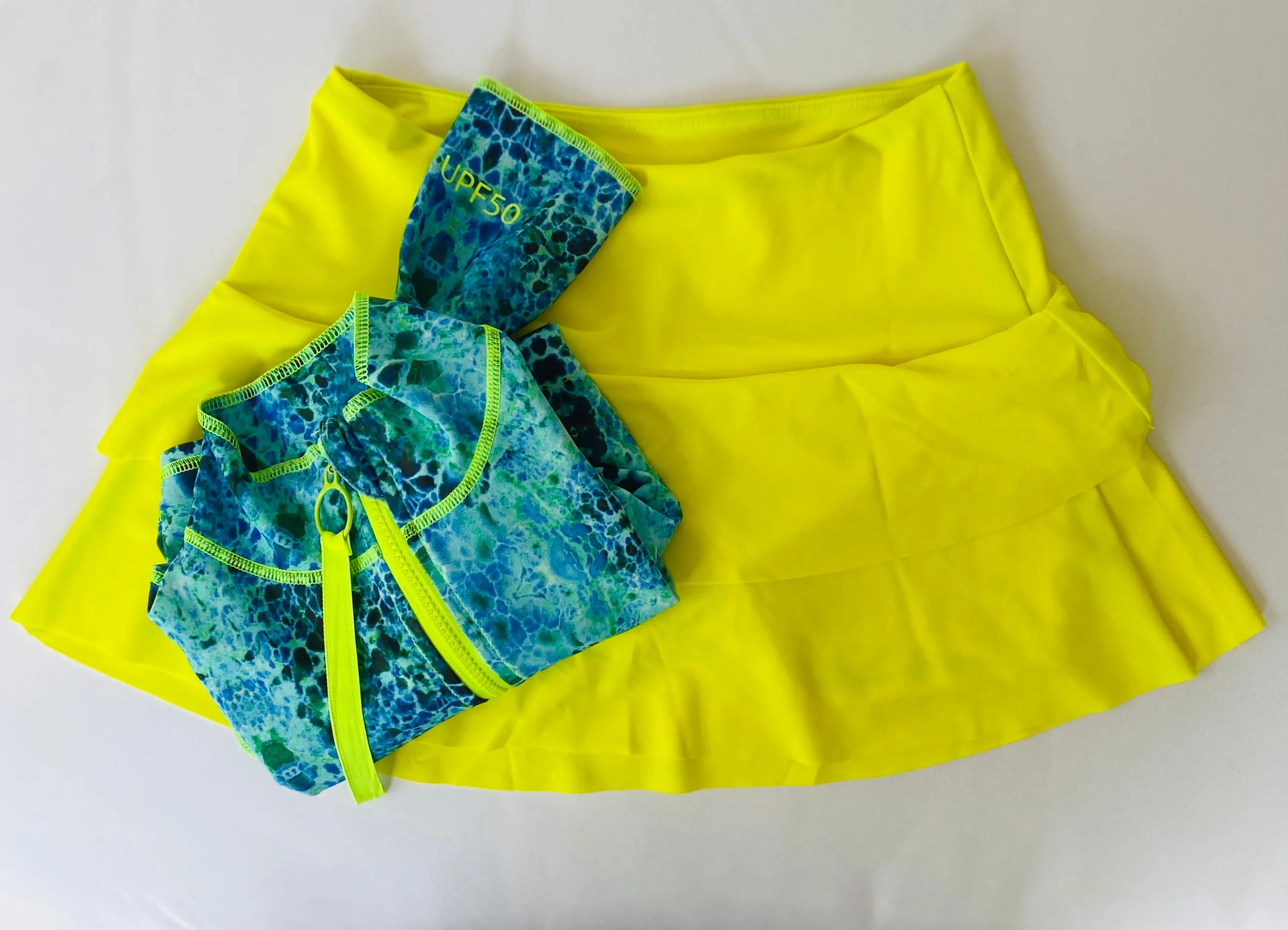 WOMEN'S SWIM SKORT - CITRON