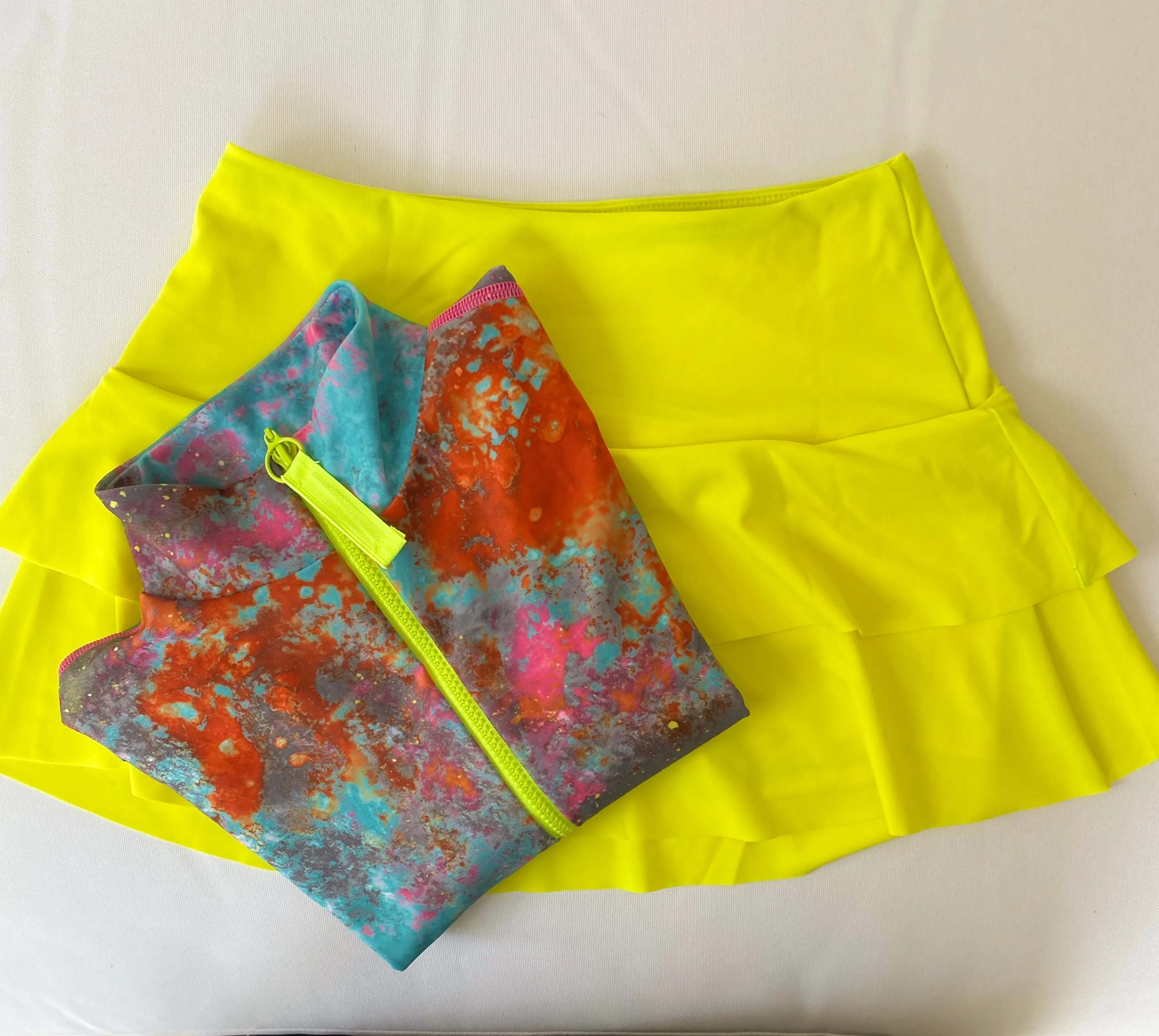 WOMEN'S SWIM SKORT - CITRON