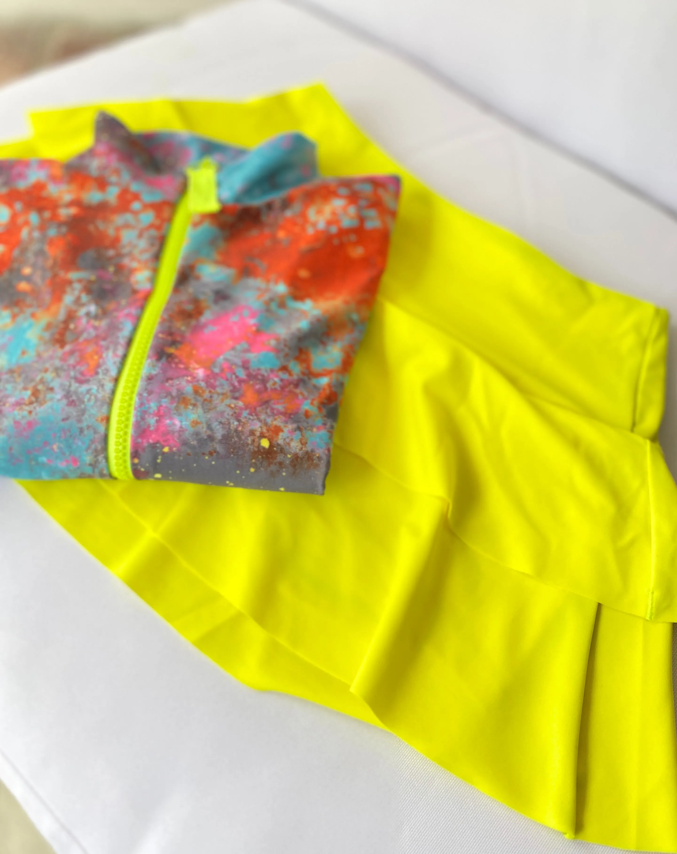 WOMEN'S SWIM SKORT - CITRON