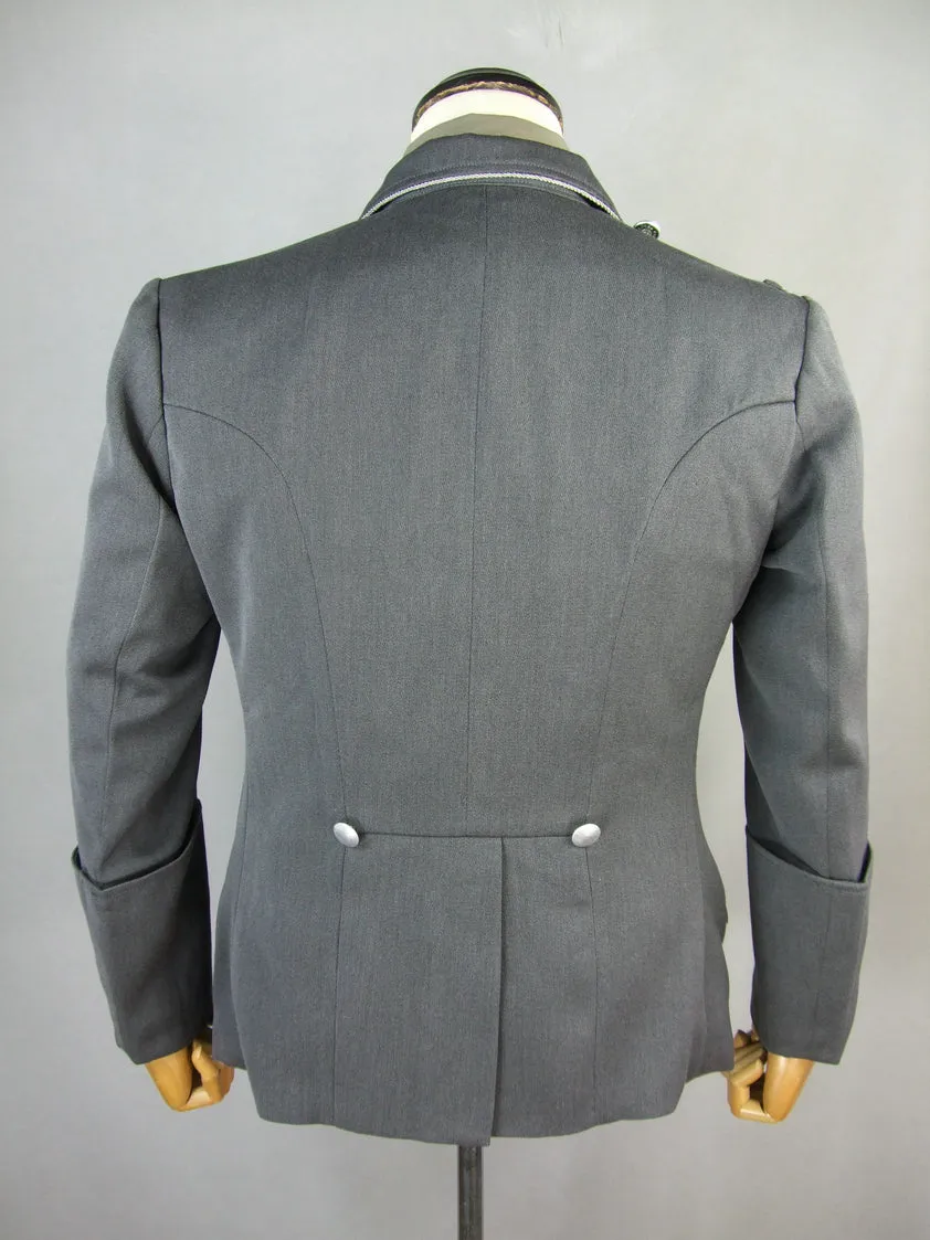 WWII German Elite M34 Officer Stone Grey Gabardine Dress Tunic