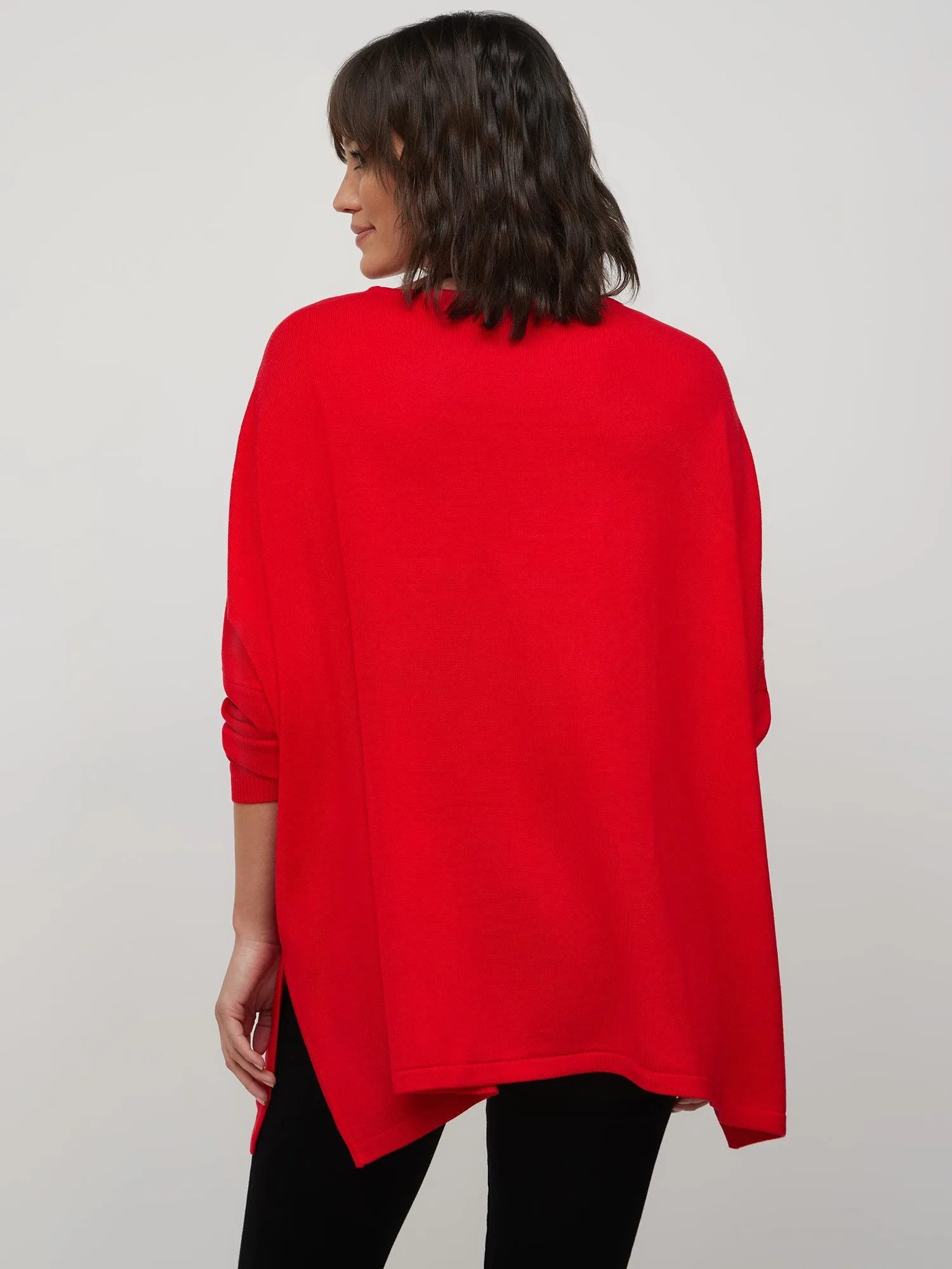 XOXO-Print Poncho