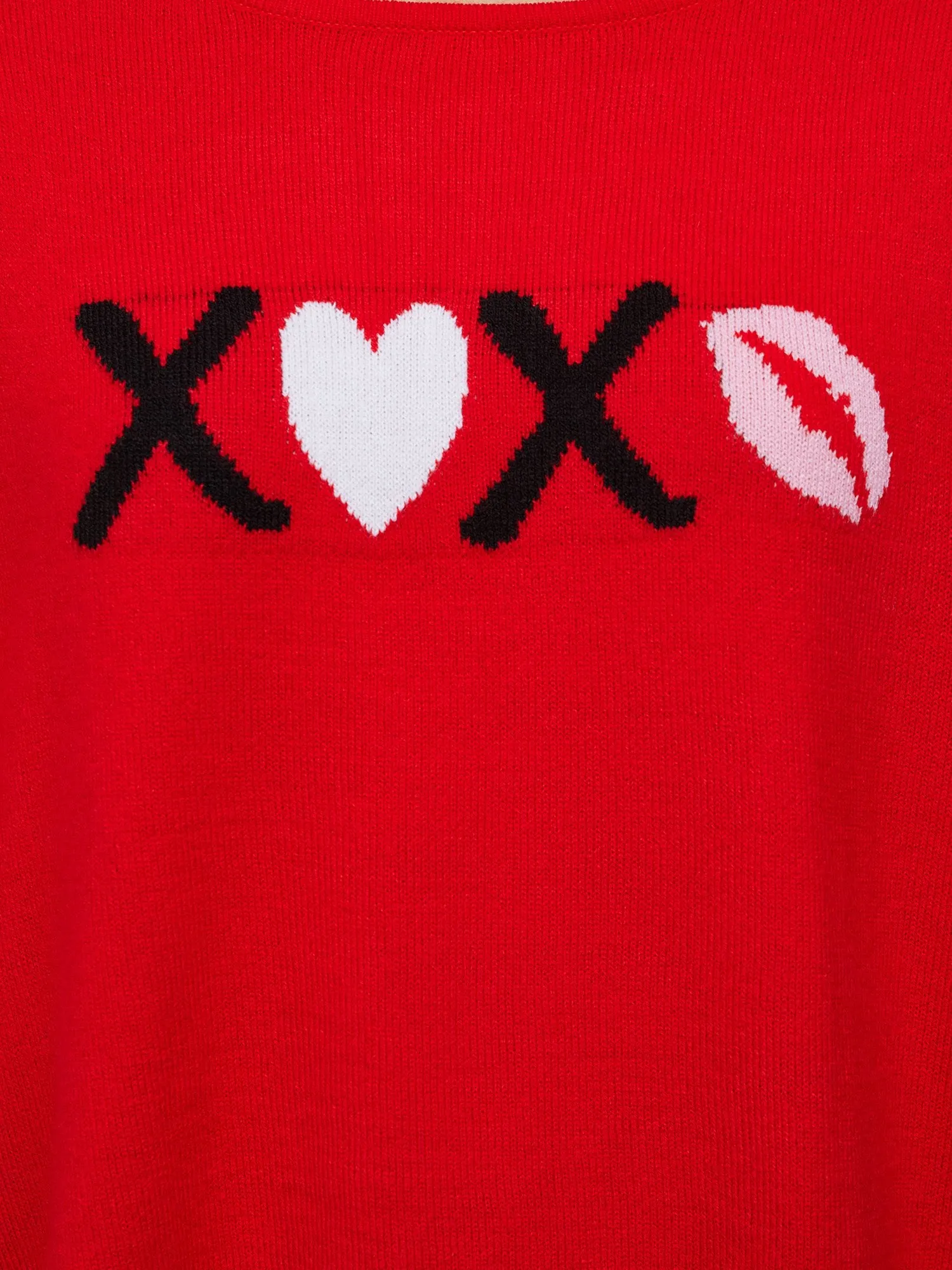 XOXO-Print Poncho